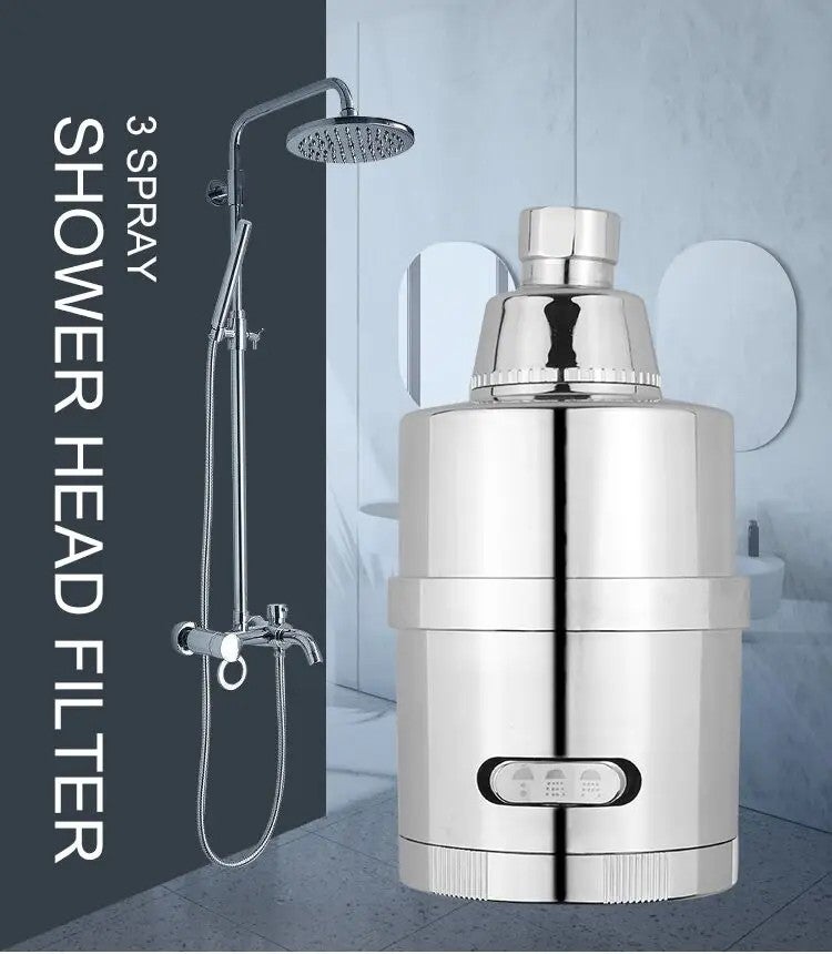 Bluejw High Pressure Shower Head Filter - 15/20 Stage with Vitamin C - Hard Water Softener for Dry Itchy Skin, Dandruff Reduction - Universal Showerhead Filters - Image 4